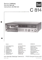 Dual C-814-Service-Manual